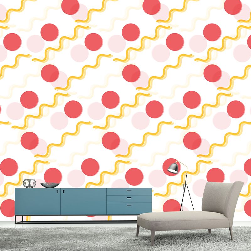 Eco-friendly Illustration Wall Mural Wallpaper Abstract Geometry Sitting Room Wall Mural