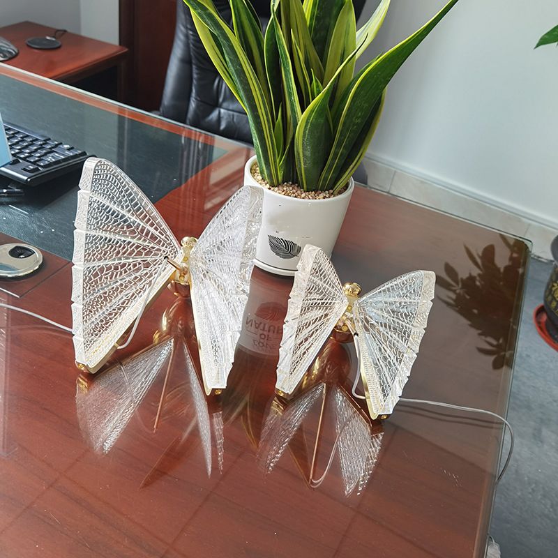 8.6 "brede acryl vlinder hangend licht leuntstijl eenvoud verlichtingsarmatuur voor coffeeshop restaurant