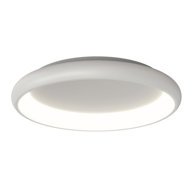 Single Contemporary White Flush Mount Lighting Round Acrylic Ceiling Light