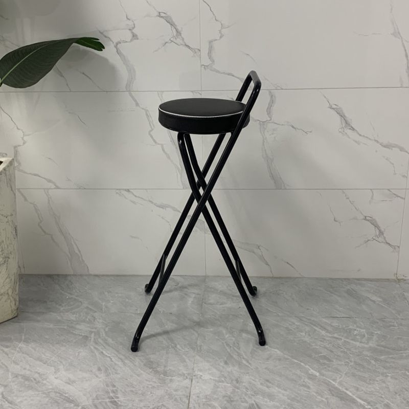 Contemporary Indoor Bar Stools Folding Counter Stool with Metal Legs