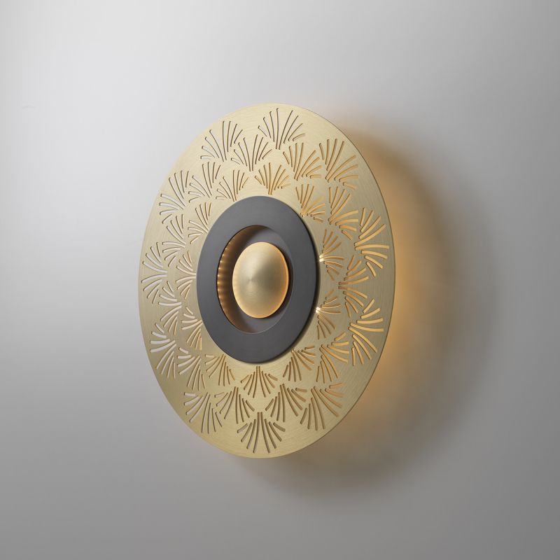 Luz de pared LED de aluminio en el aluminio en el moderno estilo de pared circular de hierro de lujo para espacios interiores