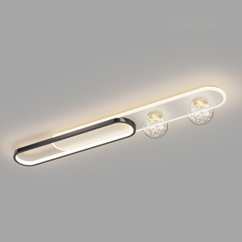 Rectangle Shape Star Sky Ceiling Lamp Modern Simple Style Aluminium Flush Mount for Balcony Aisle