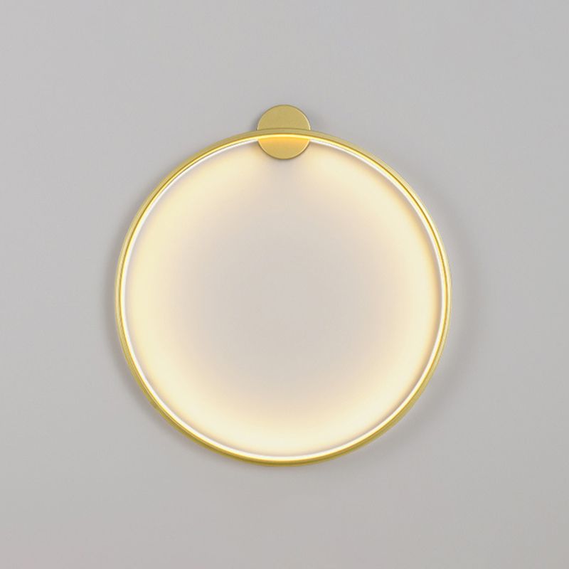 Iluminación de pared círculo en estilo moderno de silicona 1 lámpara de pared LED de luz