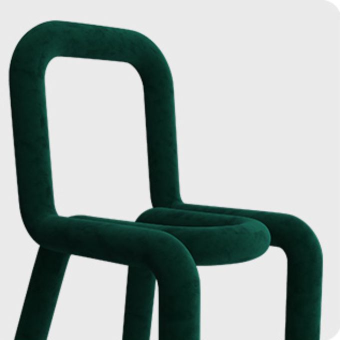 Home Fabric Dining Chairs Designer Style Open Back Armless Chair