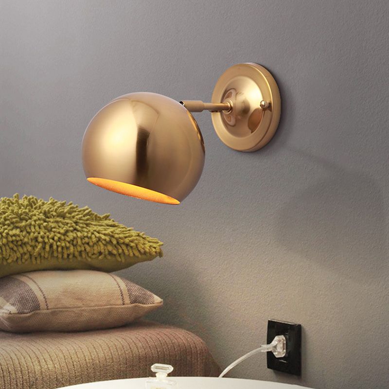 Postmodern Personality Wall Mounted Light Fixture 1 Head Metal Wall Light Sconces for Bedroom