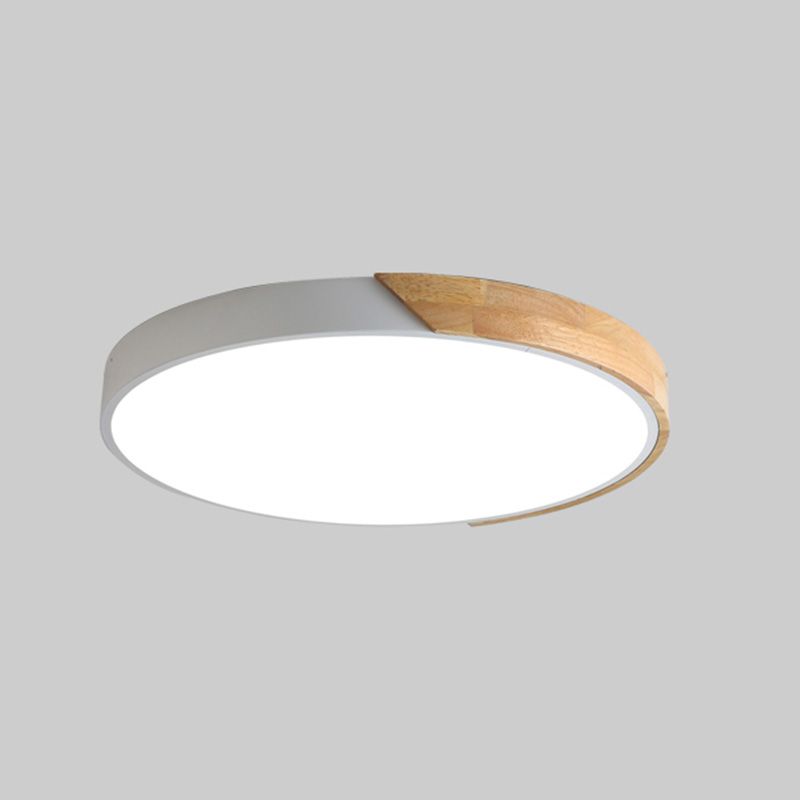 Plafonnier LED de Style macaron moderne, montage encastré géométrique en fer pour chambre à coucher
