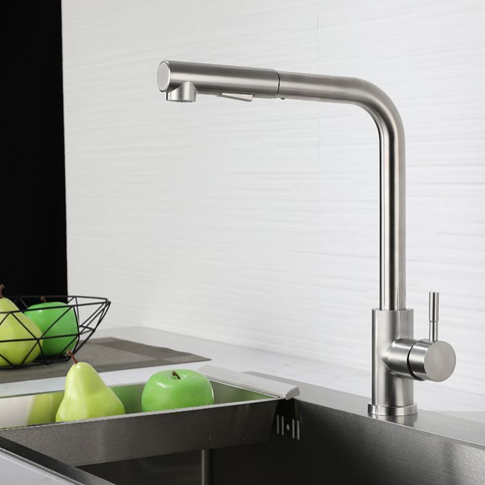 Kitchen Faucet Rod Handle Cold and Hot Controlled Kitchen Faucet