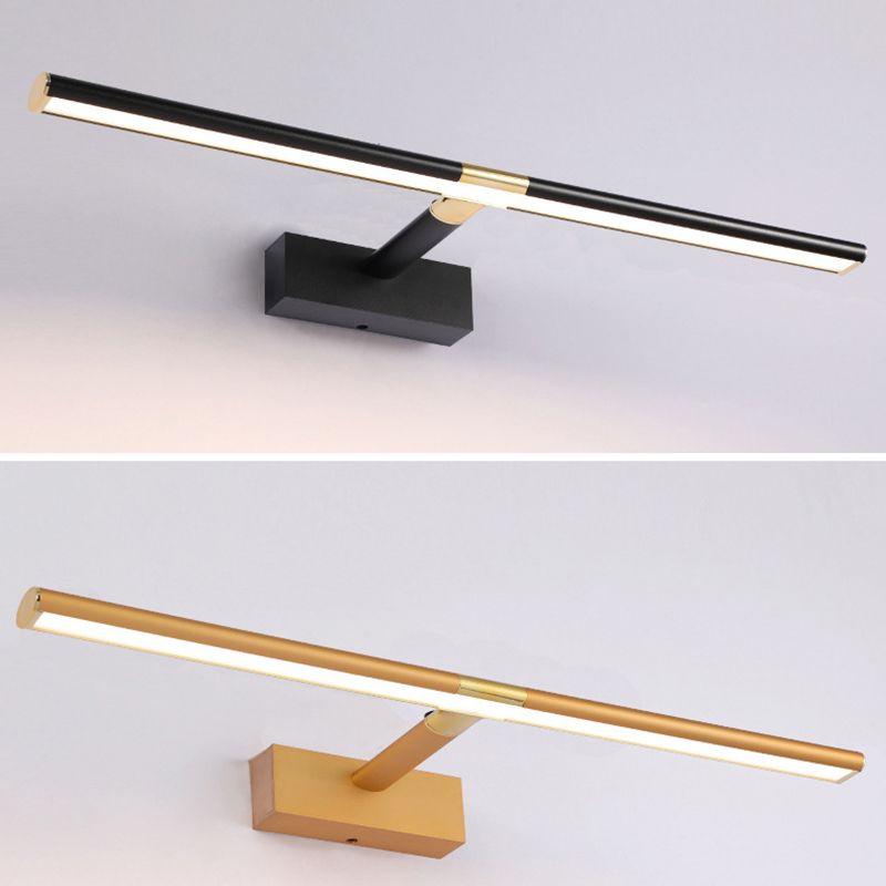 Metal Long Strip Mirror Light Modern Simplicity Style LED Wall Sconce for Bathroom