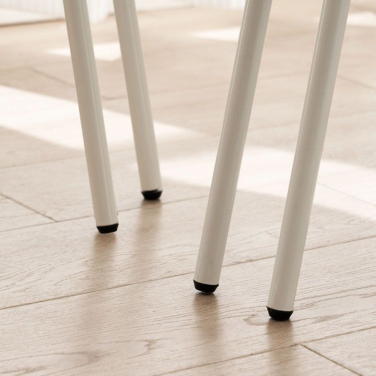 Modern Armless Dining Chair Metal Frame Open Back Dining Chair for Dining Room