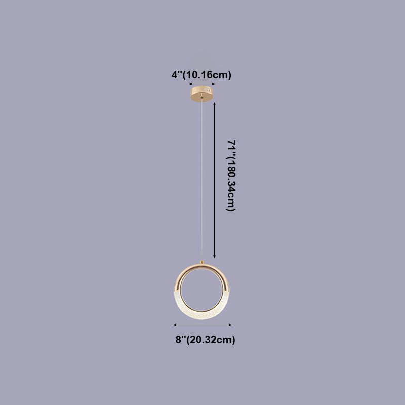 Multi Light Hanging Pendant Modern Style Metal Hanging Lighting for Living Room