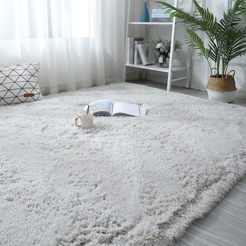 Multicolor Comfort Area Carpet Polyester Solid Indoor Rug Anti-Slip Backing Carpet for Living Room