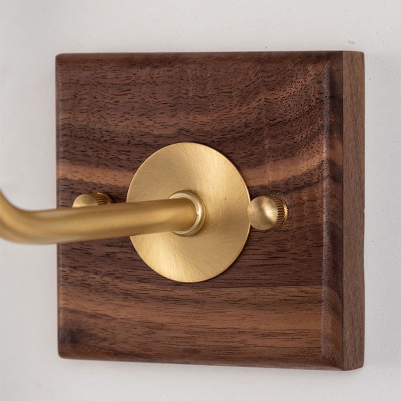 Japanese Style Wooden Vanity Light Adjustable Vanity Lamp for Shower Room