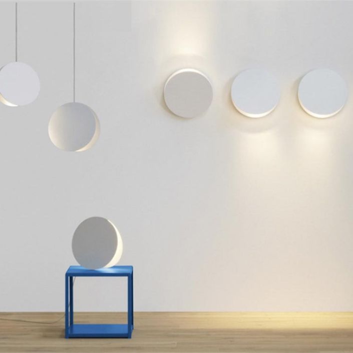 Contemporary Style Round Pendant Lamp Metal 1 Light Suspension Light