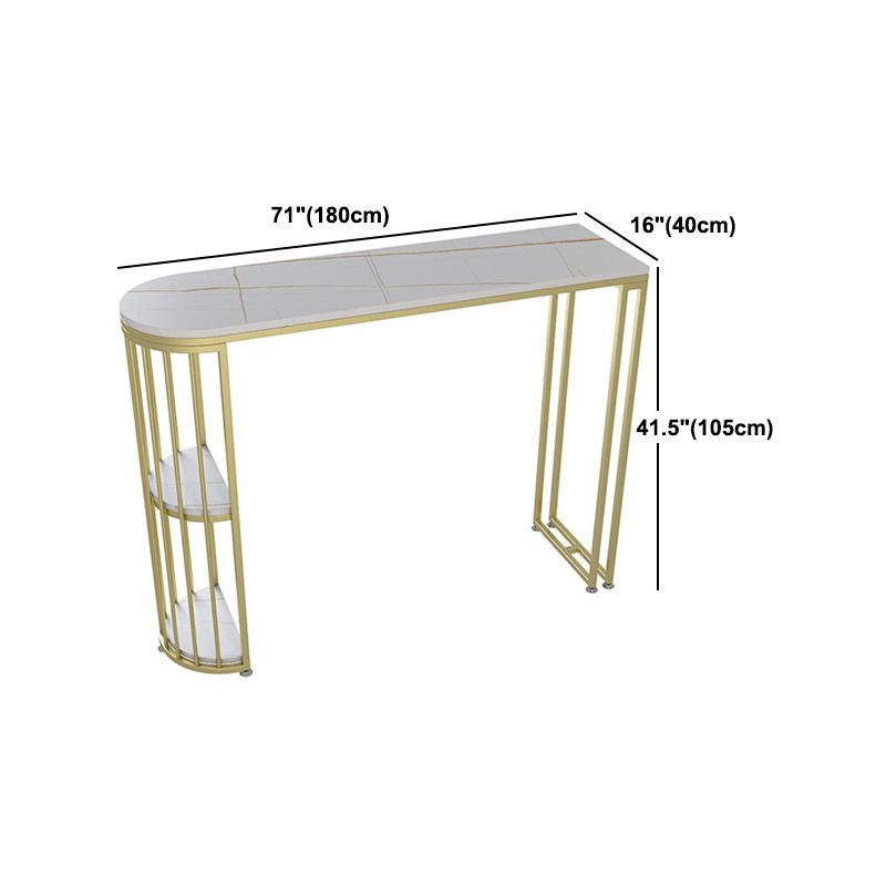 Glam Style 1/2/3 Pieces Sintered Stone Bar Table Set Fixed Table Counter Set for Home Use