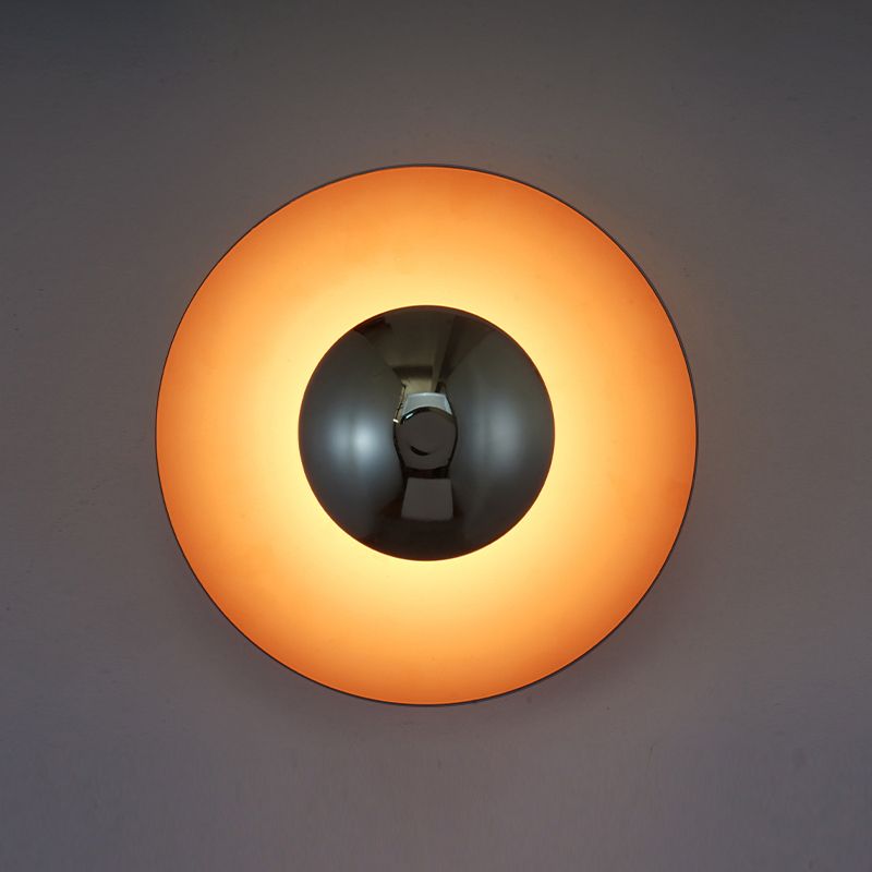 Moderne Metallwand hell hell bunte runde 12 "Breite Wandleuchten für Wohnzimmer