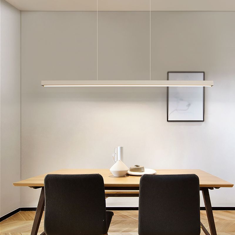 LED Modern eenvoudig hangende lichte rechthoek hanglamp met een hanglamp voor eetkamer