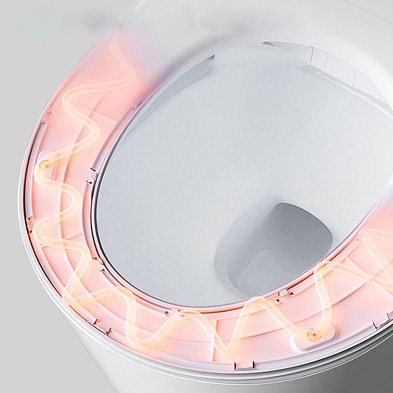 Contemporary Wall Hung Flush Toilet Heated Seat Included Urine Toilet for Bathroom