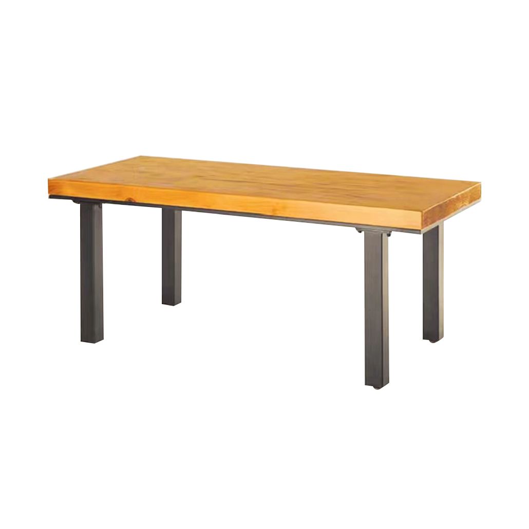 Industrial Dinette Set with Wooden Chairs 1/2/5 Pcs Pine Wood Dining Set