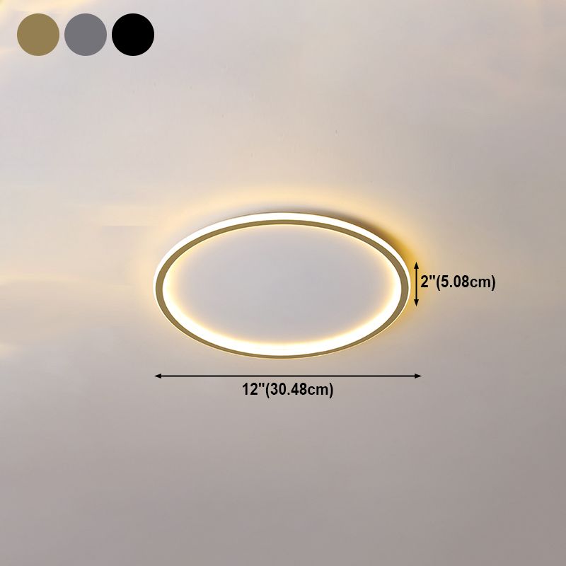 Kreis Close to Ceiling Lighting Einfache-Stil LED Aluminium in der Nähe von Deckenlampe
