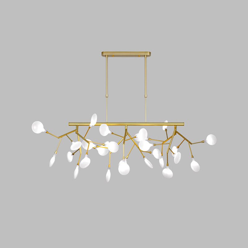 Modern Style Sputnik Shape Island Light Glass Chandelier Lamp for Dining Room