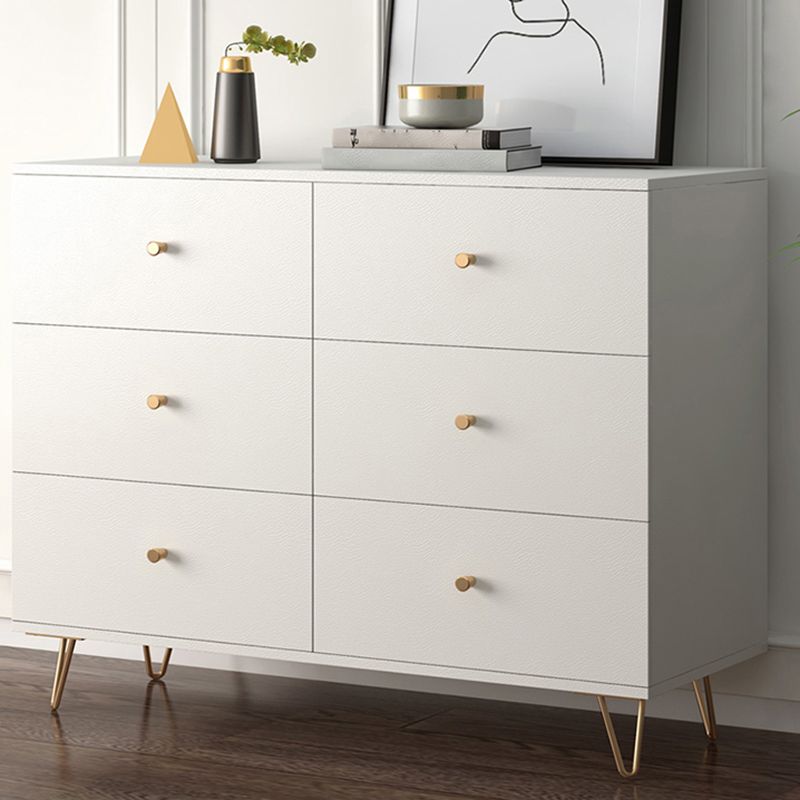 Glam Chest Bedroom Engineered Wood 16" Wide Storage Chest with Drawers