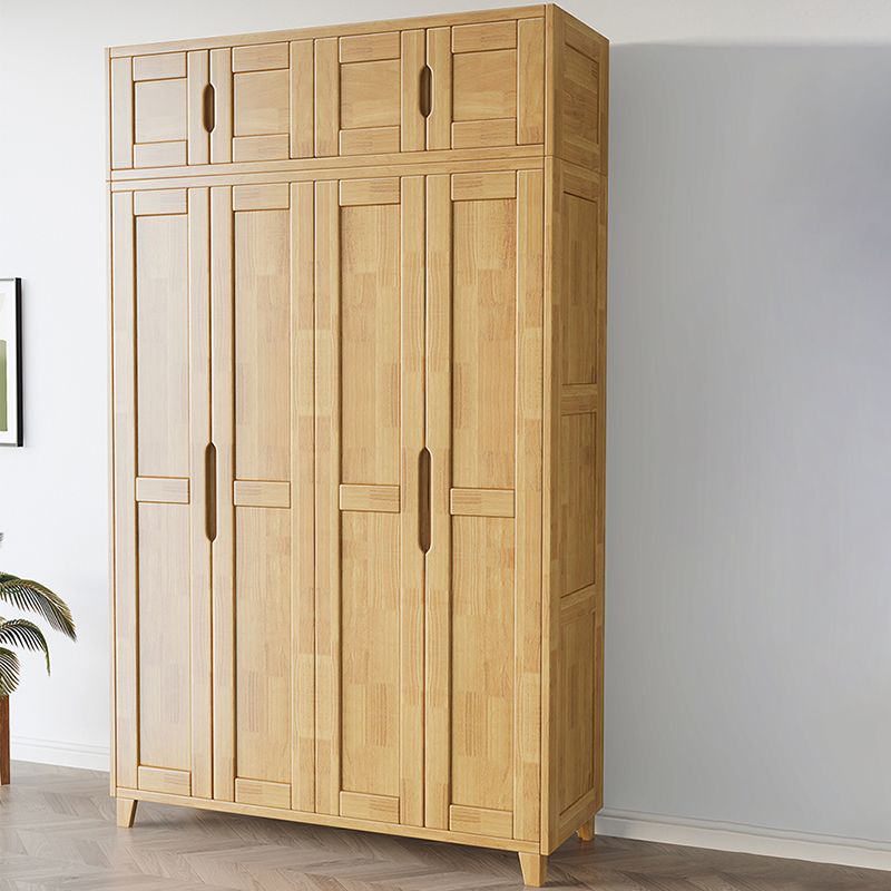 Light Wood Finish Wardrobe Armoire Traditional Wardrobe Cabinet