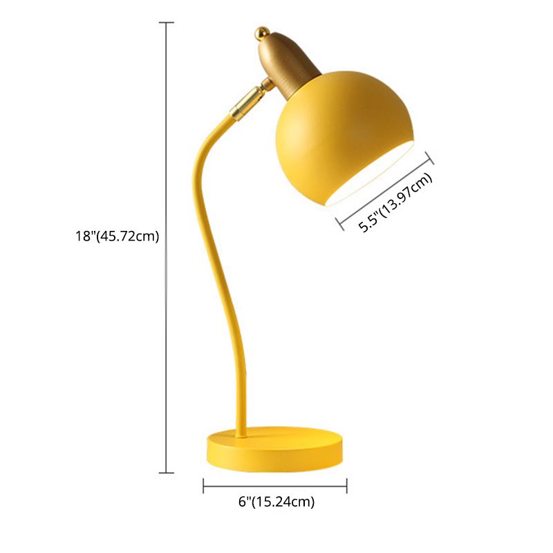 4 kleur optionele macaroon -stijl bureaulamp metaal koepel koepel oogbescherming bestuderen kamer verlichting armatuur
