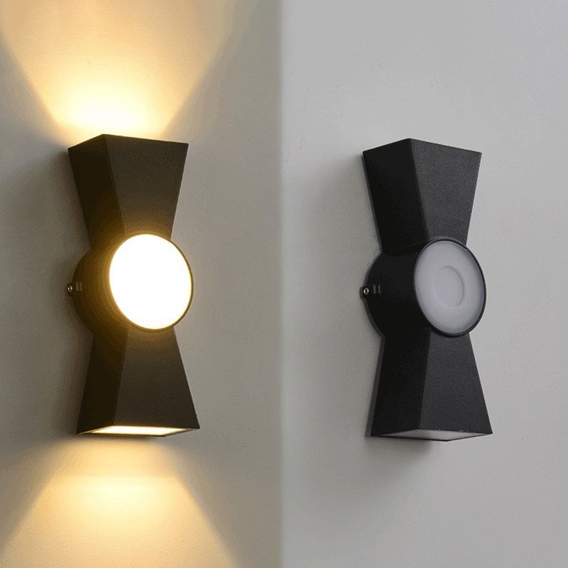 Contemporary Metal Wall Sconce Led 3 Light Wall-washer Light for Outdoor