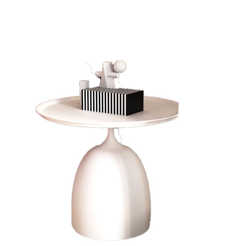 Minimalist Metal Side End Table Mid-Century Pedestal Side End Table
