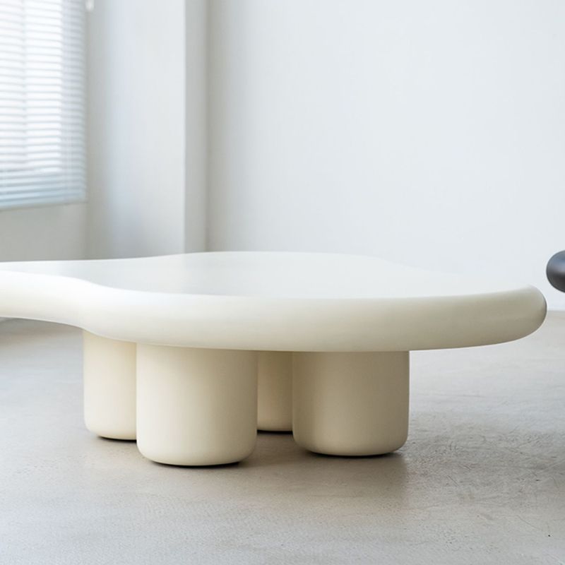 1 Single Modern Four Legs Coffee Table Black/white Cocktail Table