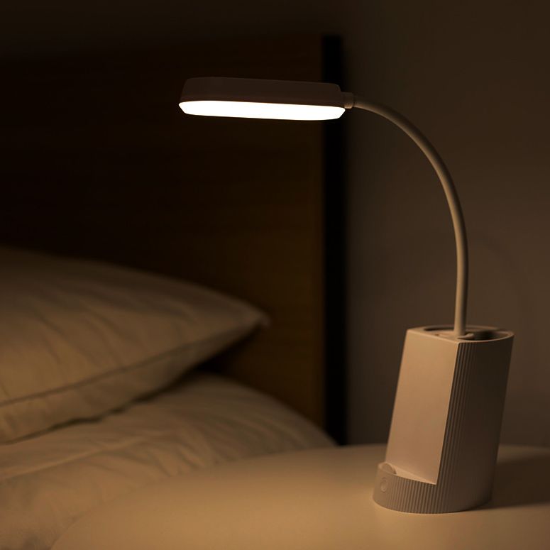 Lampe de table légère de table moderne avec port USB Plastique 1 lampe de table légère