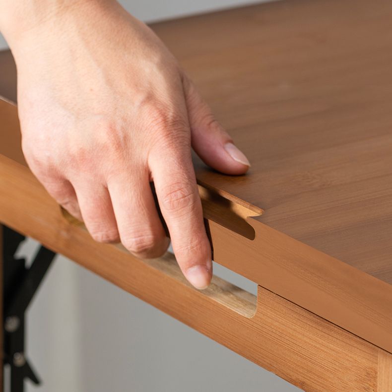 Bamboo Bar Table Folding Dining Table for Kitchen Living Room