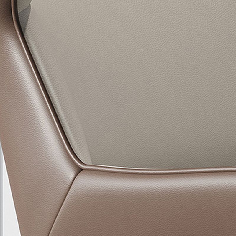 Modern Style Side Chair Metal Solid Back Dining Room Chair for Kitchen