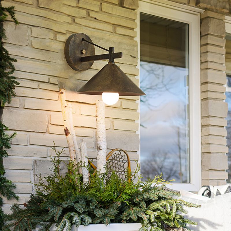 Illuminazione da parete in metallo Apparecchiatura ombreggiata per la parete industriale illuminazione per esterni