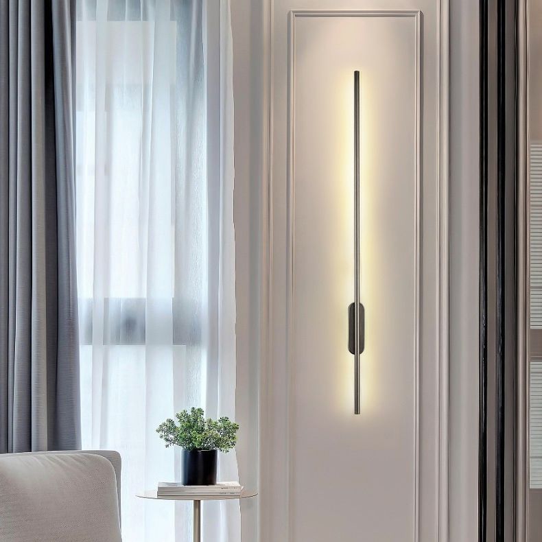 Modern Minimalist Style Linear Wall Mounted Light Fixture Acrylic Wall Light Sconces for Living Room