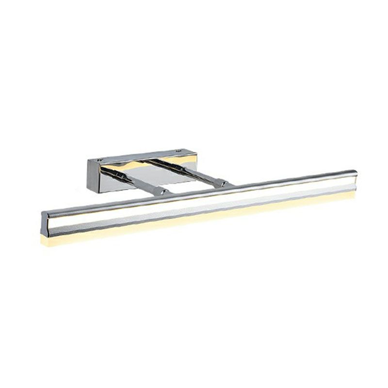 Modern Style Linear Shade Wall Lighting Metal 1 Light Mirror Sconce Lamp