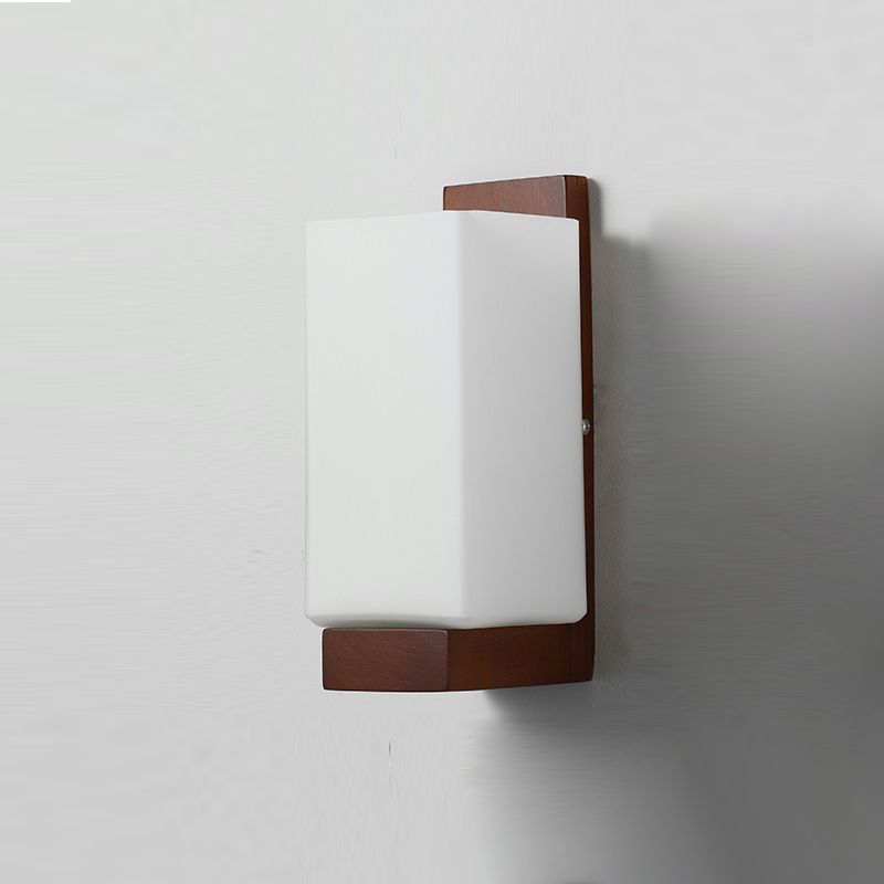 Nordic Wall Mount Lamp Modern Style Wooden Wall Sconce Light for Living Room