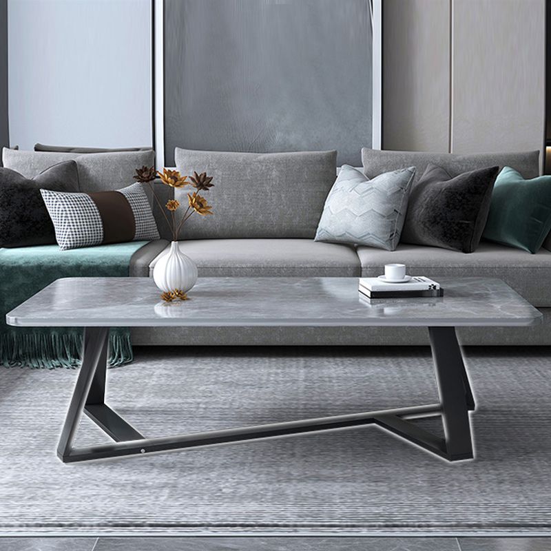 Cross Table Base Design Rectangular Faux Wood Table Ornate Style Coffee Table