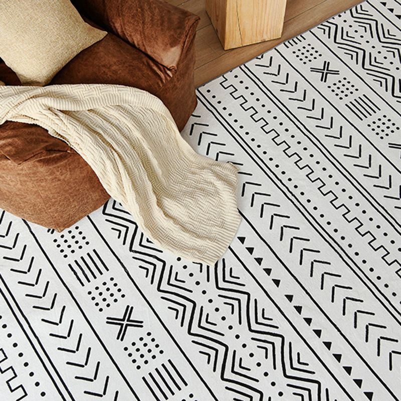 Einfacher fester Farbe Bohemian Teppich Polyester Fischgrätenflächen-Teppich nicht rutschfestem Hintergrund für Wohnzimmer