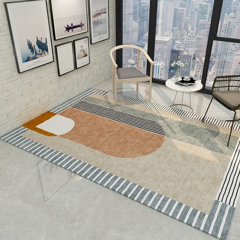 Veelkleurige geometrische print tapijt Synthetica Minimalistisch gebied tapijt Easy Care Liet-resistente binnenkleed Tapijt voor Parlor