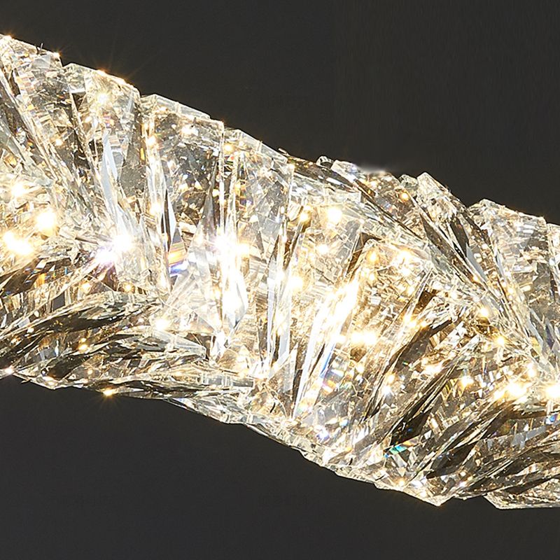 Modern Dining Island Lamp Kitchen Dining Room Crystal Hanging Lamp Fixture