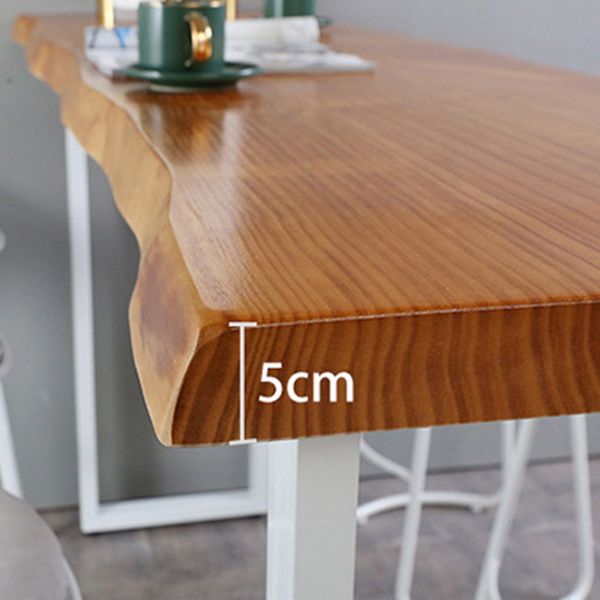 Contemporary 1/2/4/7 Pieces Bar Table Set Rectangle Wood Bar Table with Wood Stools