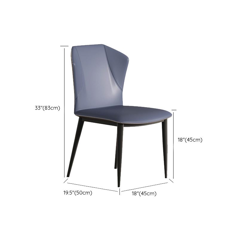 Industrial Side Chair Wingback Dining Room Chair for Kitchen