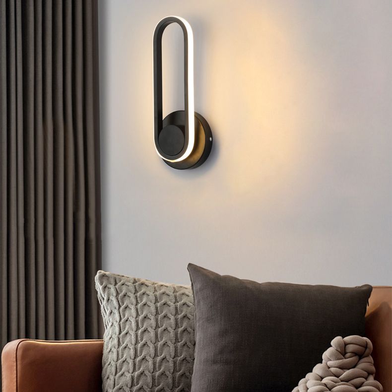 Modern Style Wall Sconce Rotatable LED Wall Mount Lamp for Living Room