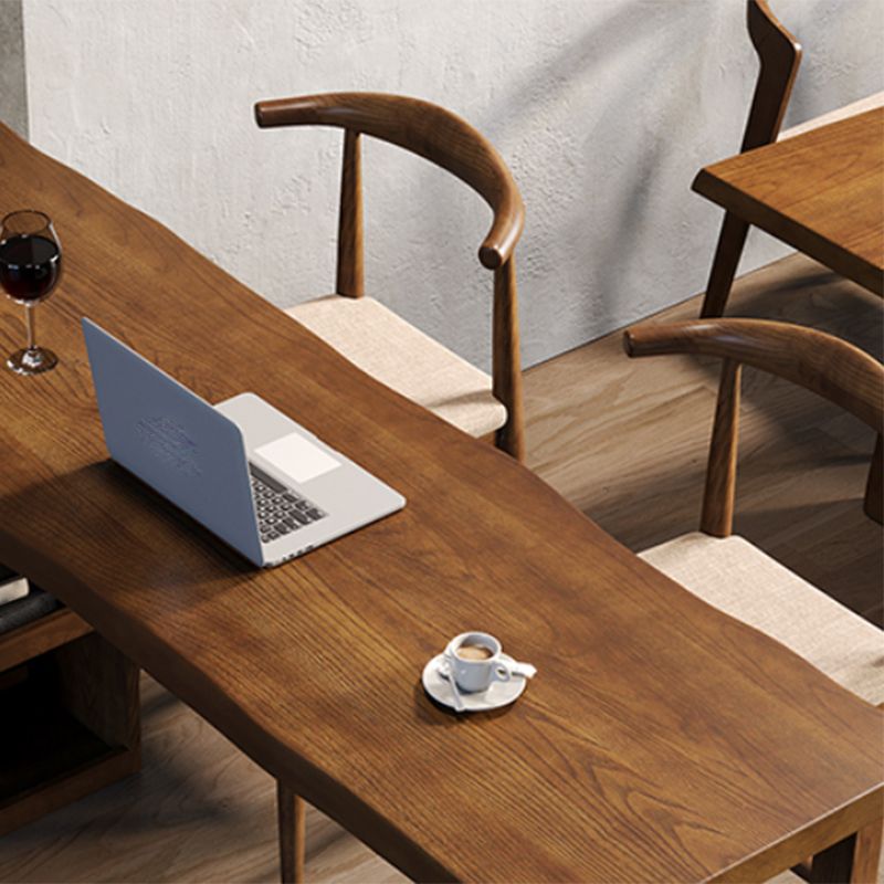 3 Pieces Counter Height Pub Set in Brown, Contemporary Solid Wood