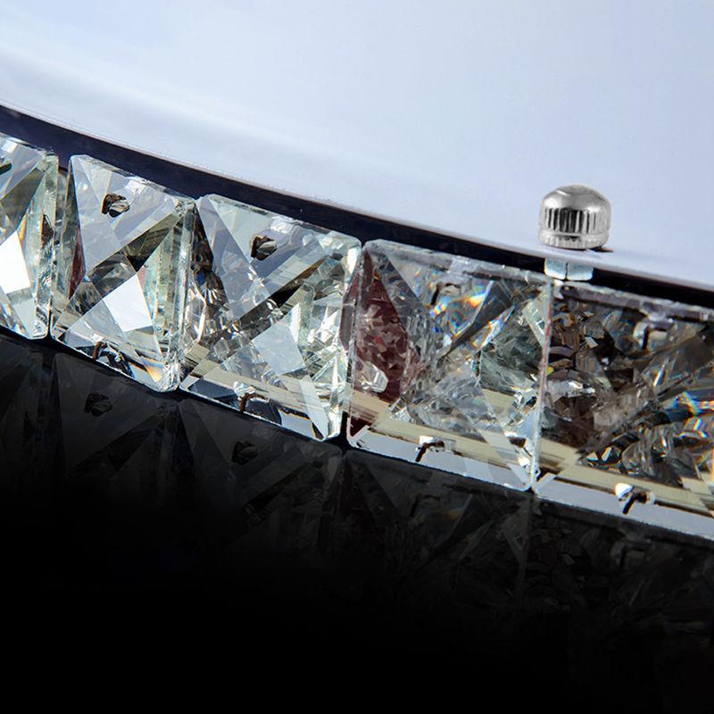 Crystal Shaded Close to Ceiling Lighting Modern-Style LED Ceiling Light Fixture