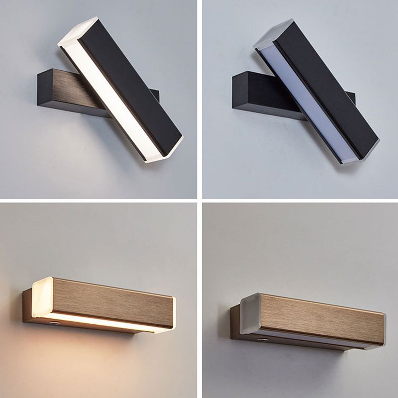 Schlafzimmer Einfache Leuchten LED -LED rotierende Wandmontageleuchte
