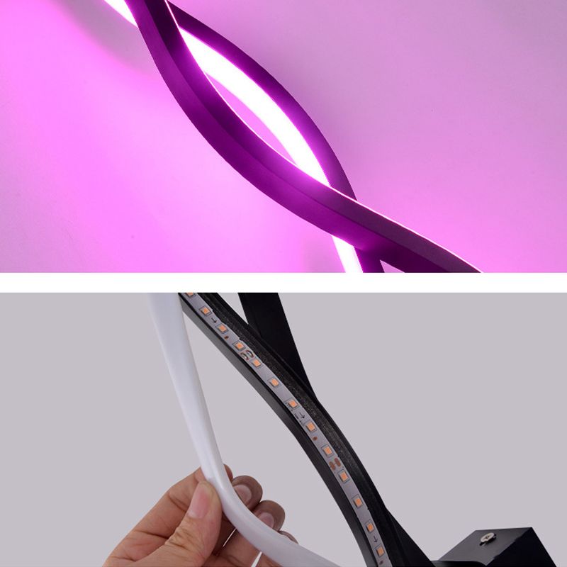 Modern Minimalist Style Linear Wall Mounted Light Fixture Acrylic Wall Sconces for Living Room