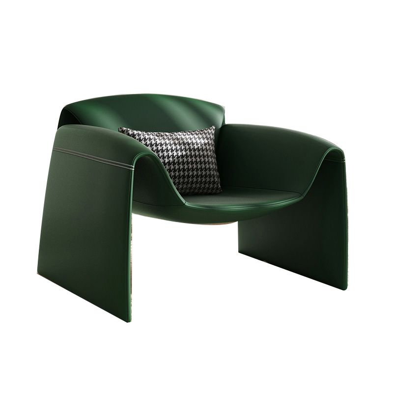 37.4" Wide Faux Leather Armchair Arms Included Chair for Living Room