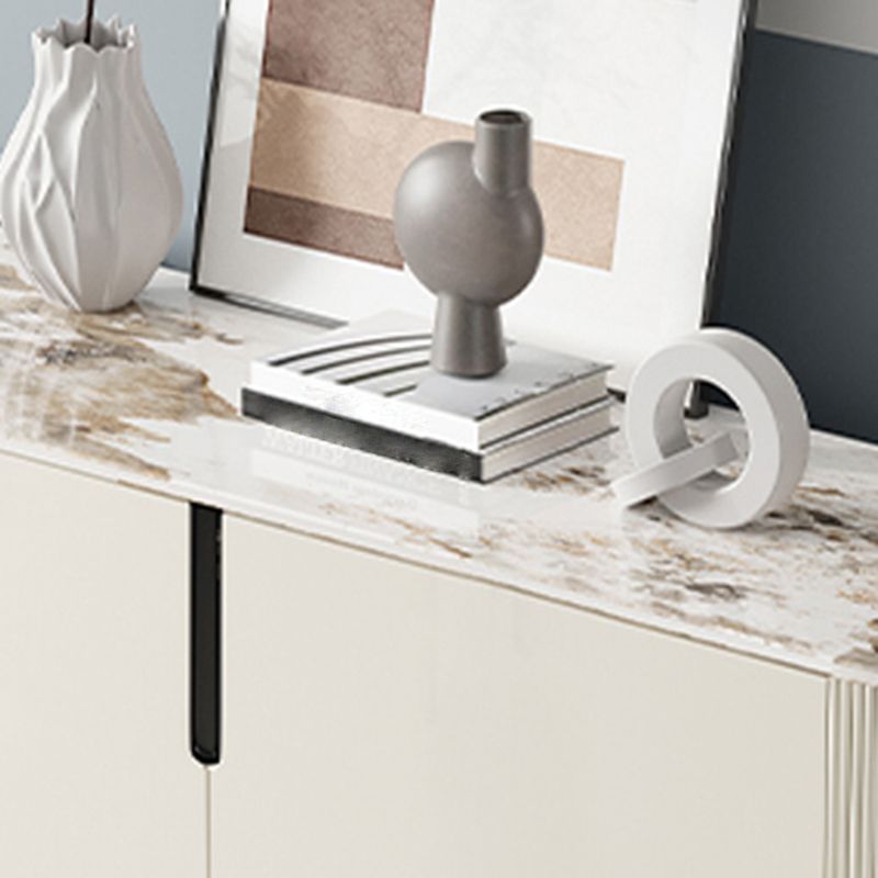 Designer Rectangle Accent Cabinet Bar Pulls Accent Cabinet with Drawer
